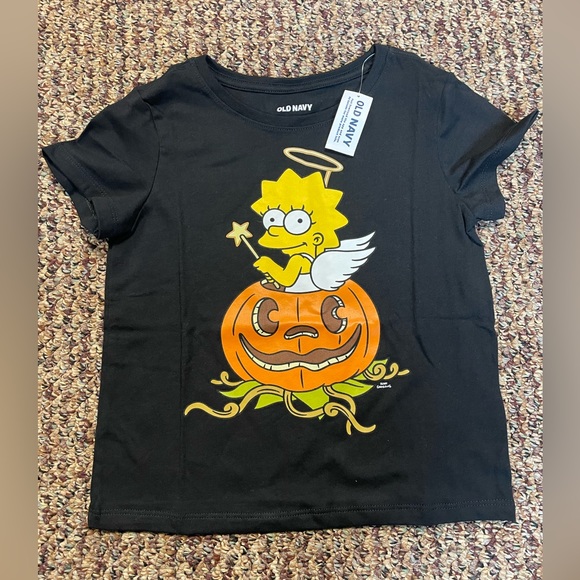 Old Navy Girls Lisa Simpson Halloween Graphic Tee, Size S(6-7) - Picture 2 of 5